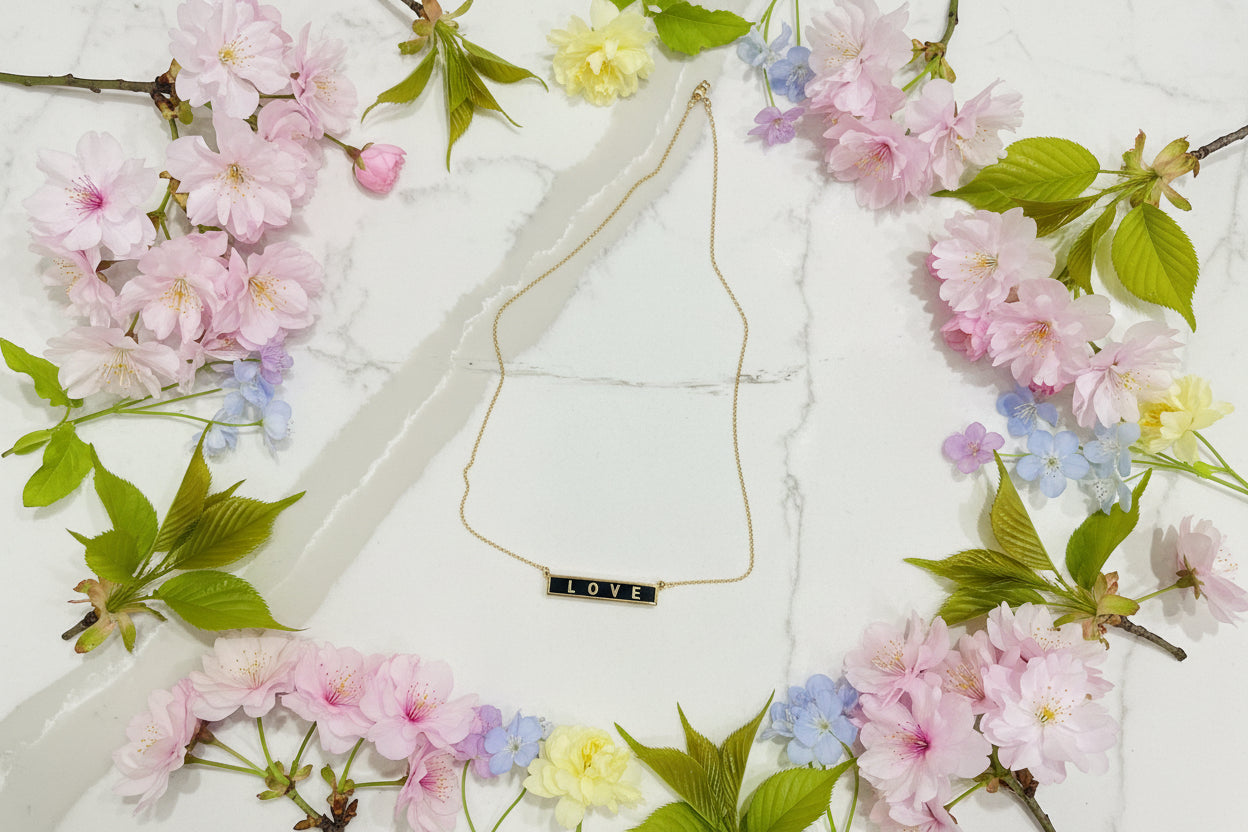 Love Plate Necklace