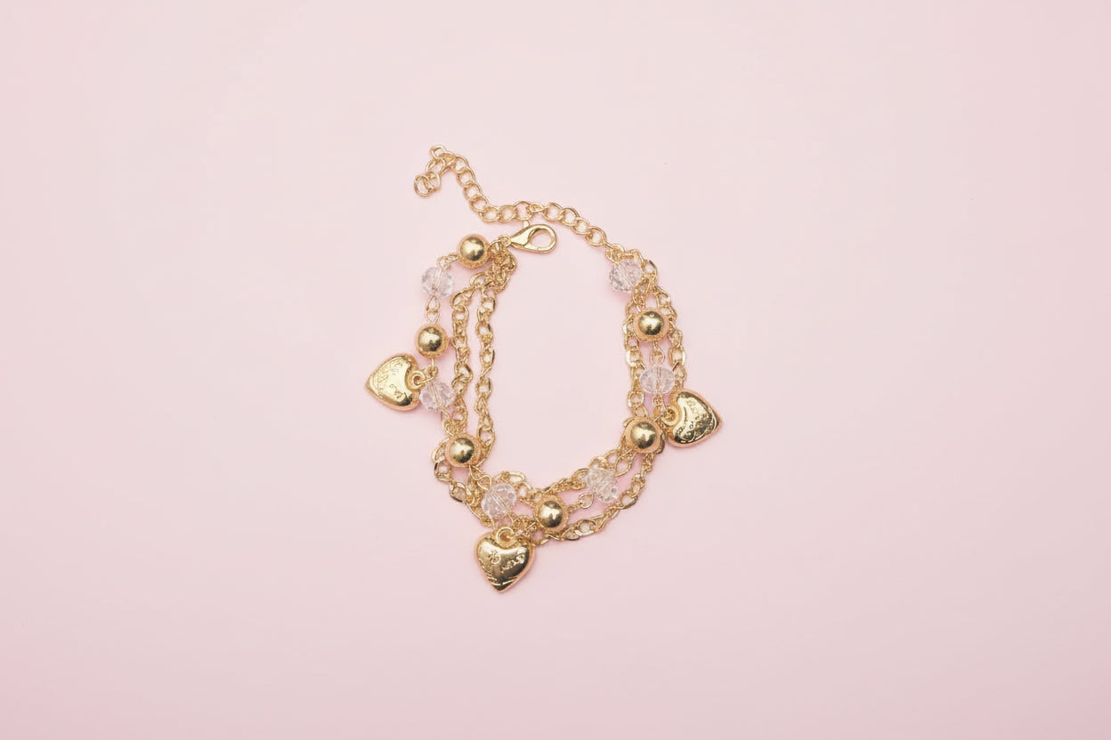 Triple heart bracelet