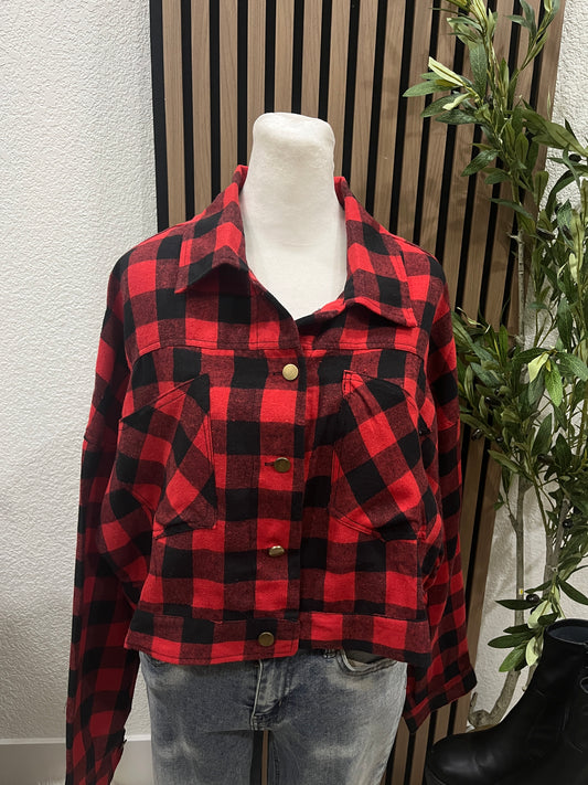 Plaid Vibes Top